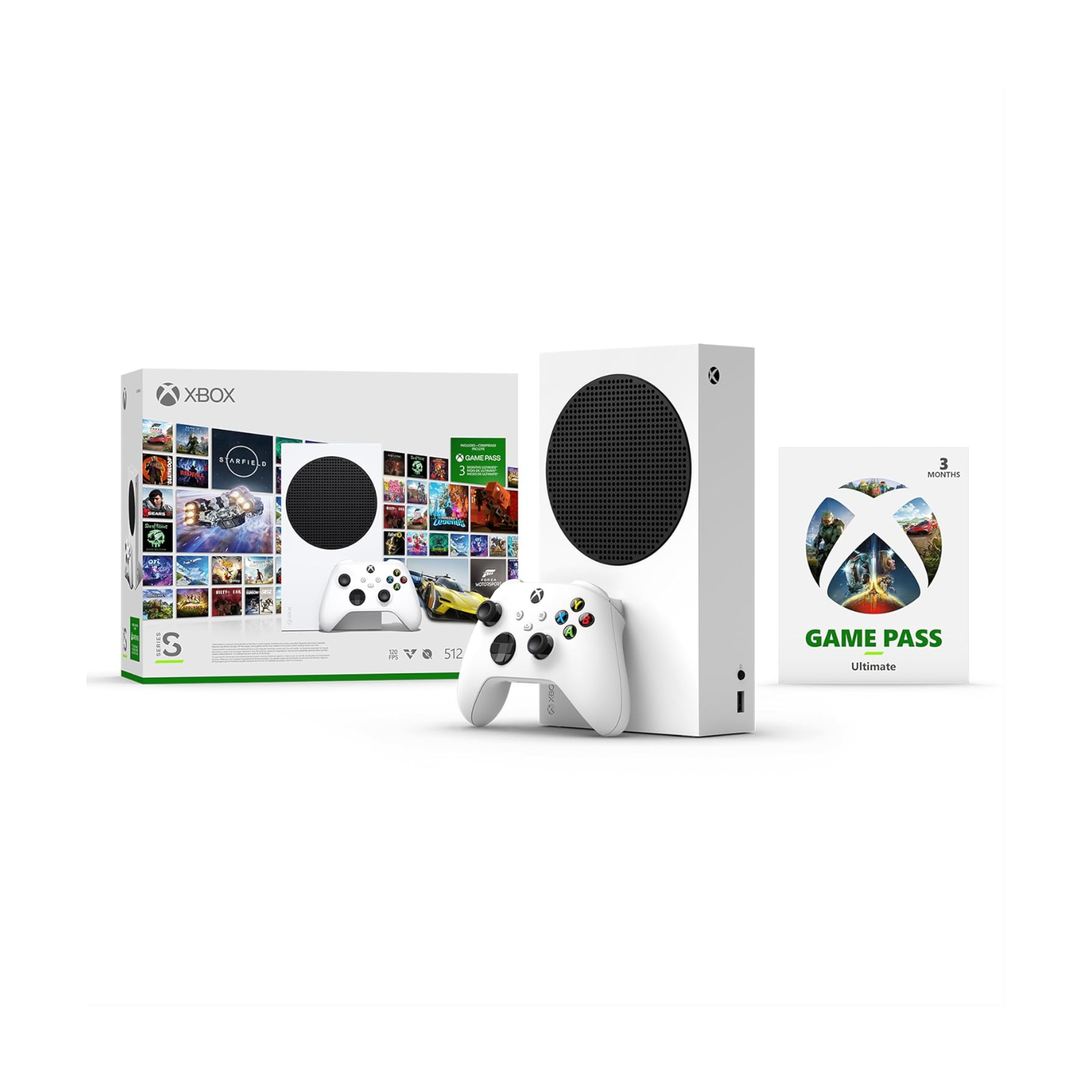 Microsoft Xbox Series S Starter Bundle with Xbox Game Pass | 512GB | 1883 | Full Set with Controller