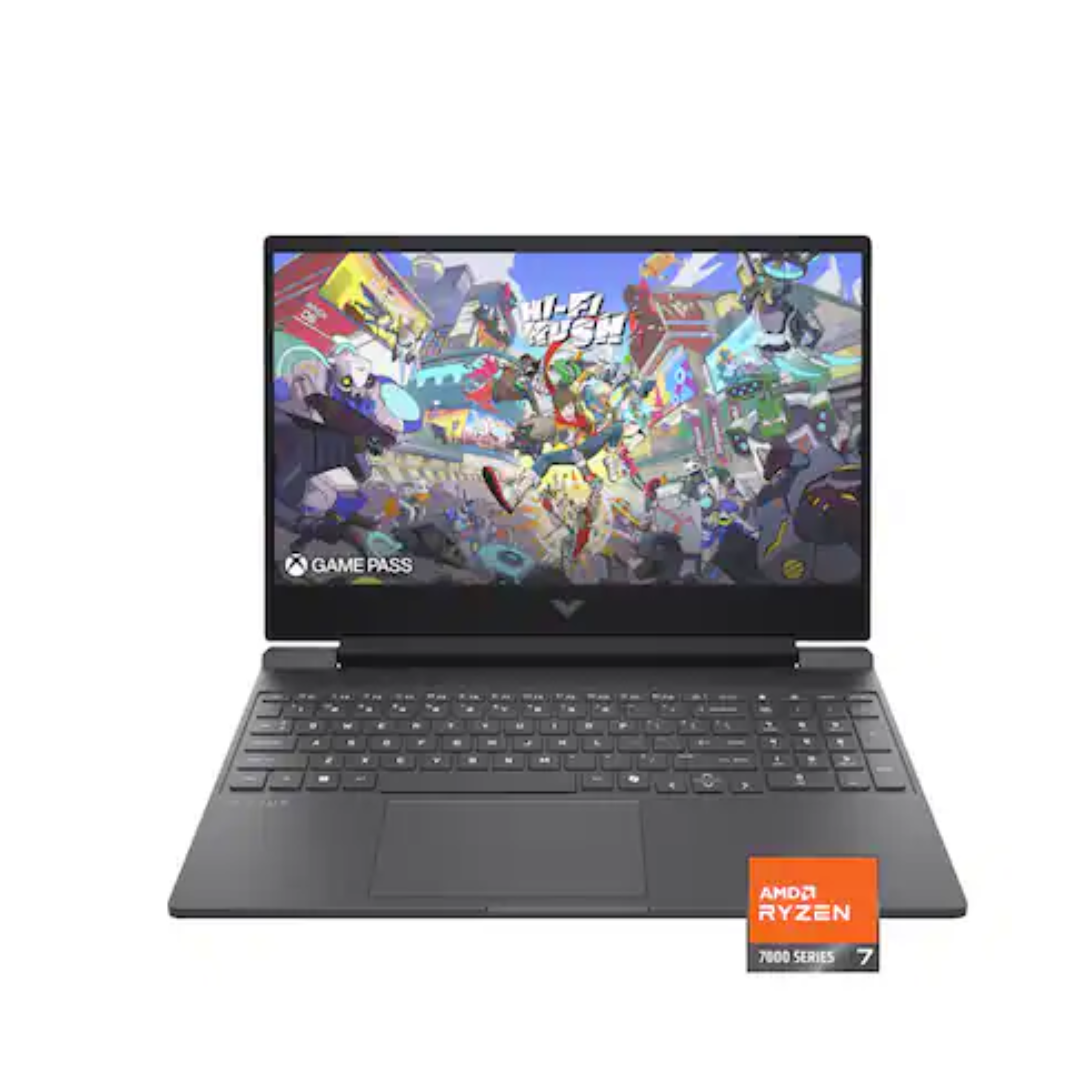HP - Victus 15.6" 144Hz Full HD Gaming Laptop - AMD Ryzen 7 7445HS - 16GB Memory - NVIDIA GeForce RTX 4050 - 512GB SSD - Mica Silver (New)