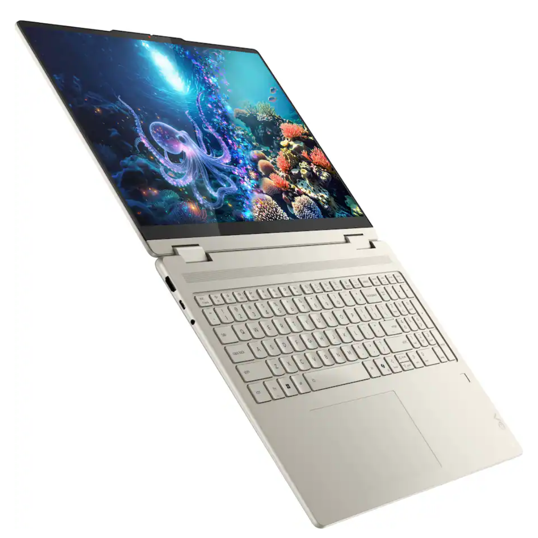 Lenovo - Yoga 7 2-in-1 - Copilot+ PC - 16" Full HD LCD Touchscreen Laptop - AMD Ryzen AI 7 350 - 16GB Memory - 1TB SSD - Seashell (Brand New)