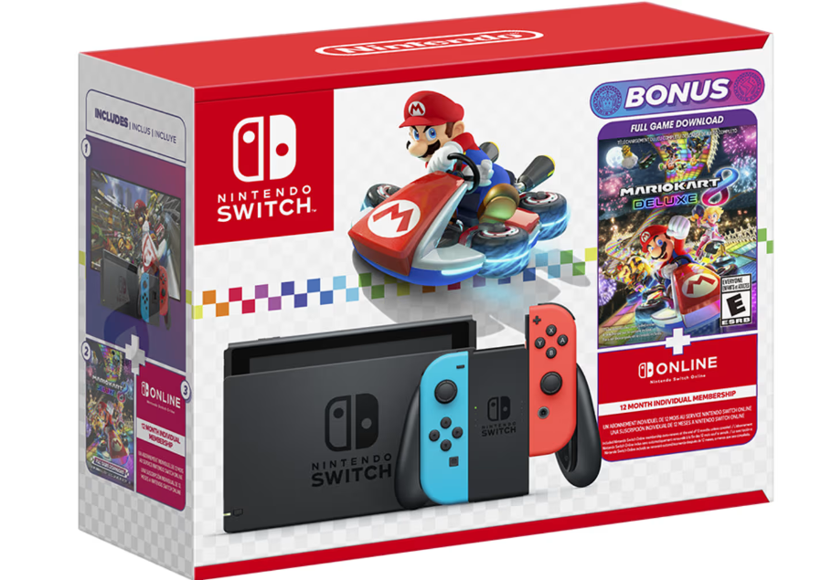 Nintendo Switch - Mario Kart 8 Deluxe Bundle (Opened Box - 6 Month Warranty)
