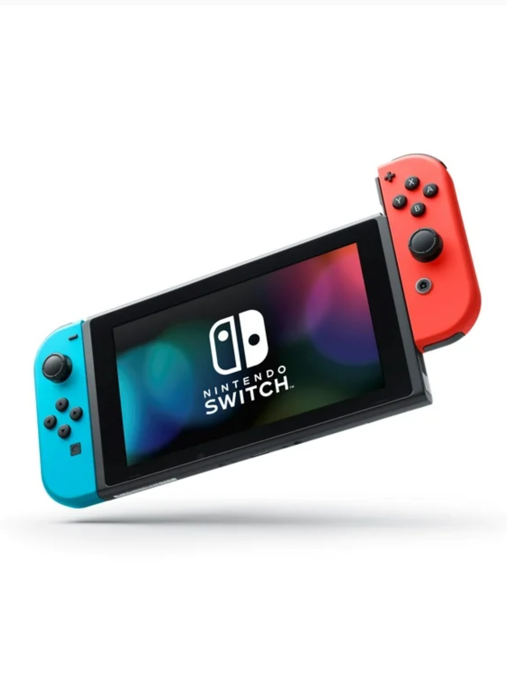 Nintendo Switch V2 with Red and Blue Joy-Con HAC-001(-01) (No Dock) (Pre-owned)