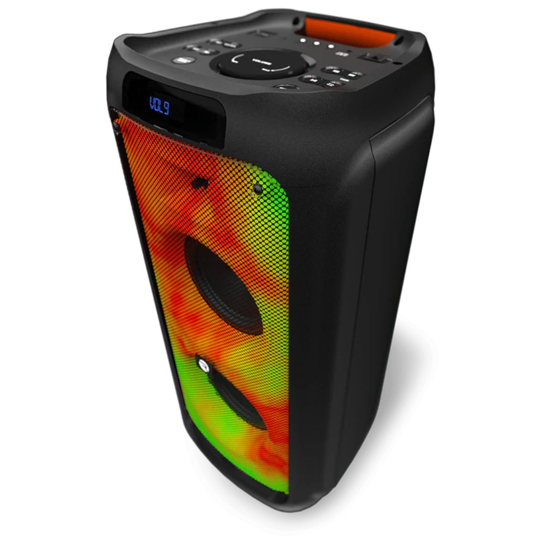 Raycon The Power Speaker Ultra 2x 8" Liquid Flame Lights Bluetooth Party Speaker (Brand New)