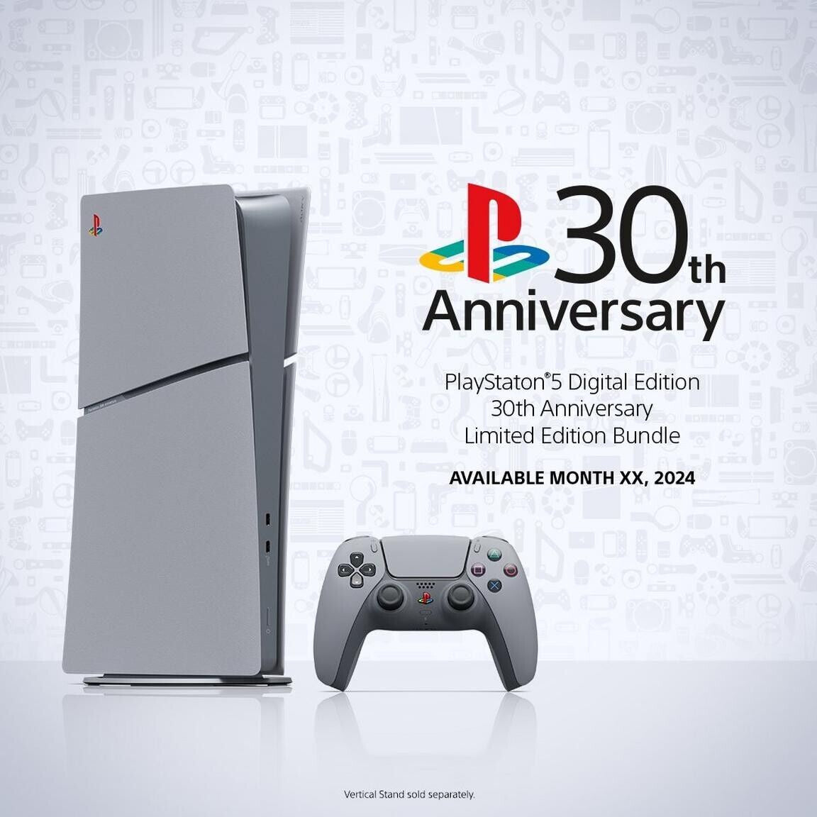 Sony - PlayStation 5 Slim Console Digital Edition | 30th Anniversary Limited Edition Bundle - Gray (Brand New)